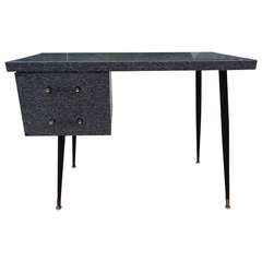 Mid-Century Paul McCobb Style Desk with Cerused Style Laminate 10