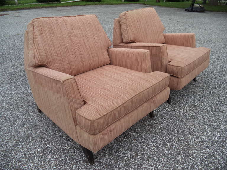 Pair of Sculptural Mid Century Lounge Chairs 3