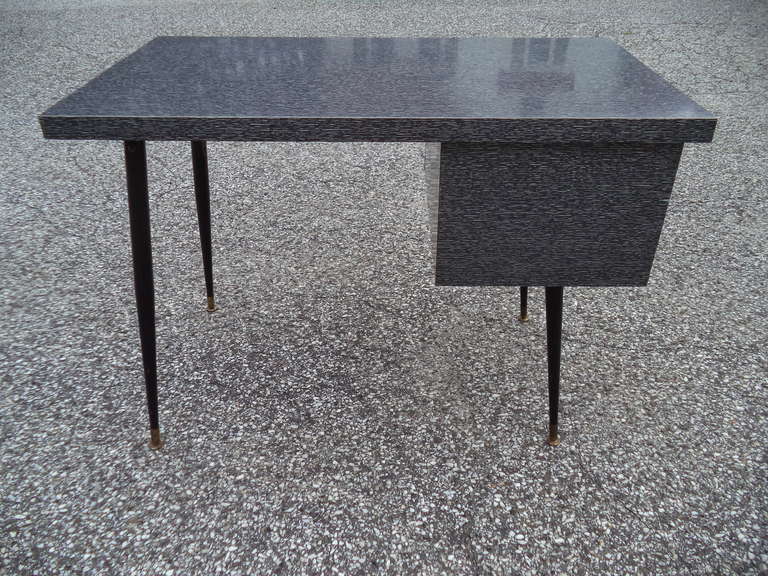 Mid-Century Paul McCobb Style Desk with Cerused Style Laminate 1