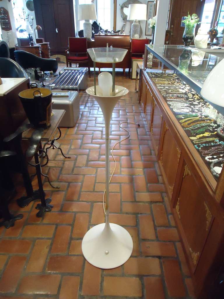 Mid-Century Modern Verner Panton Panthella Floor Lamp by Louis Poulson