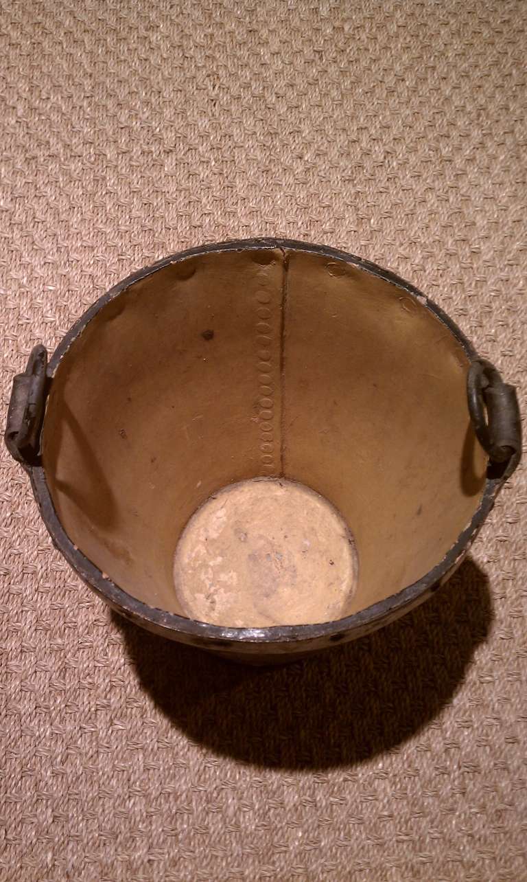 Early English Leather Fire Bucket at 1stDibs