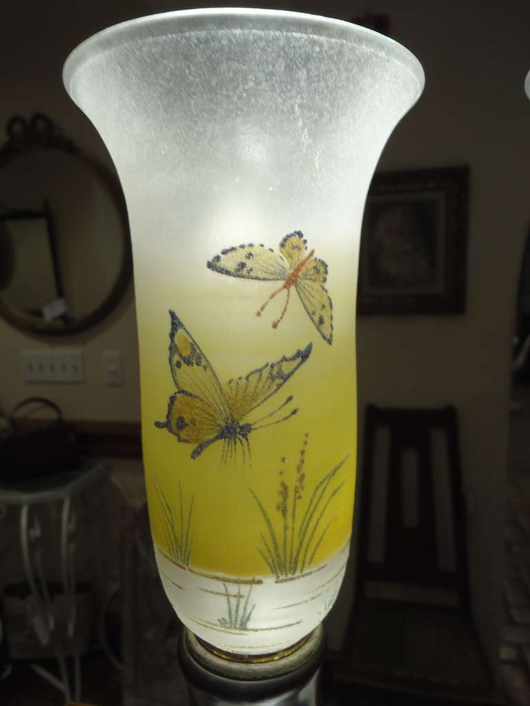 Pair of Signed Pairpoint Lamps In Good Condition In Redding, CT