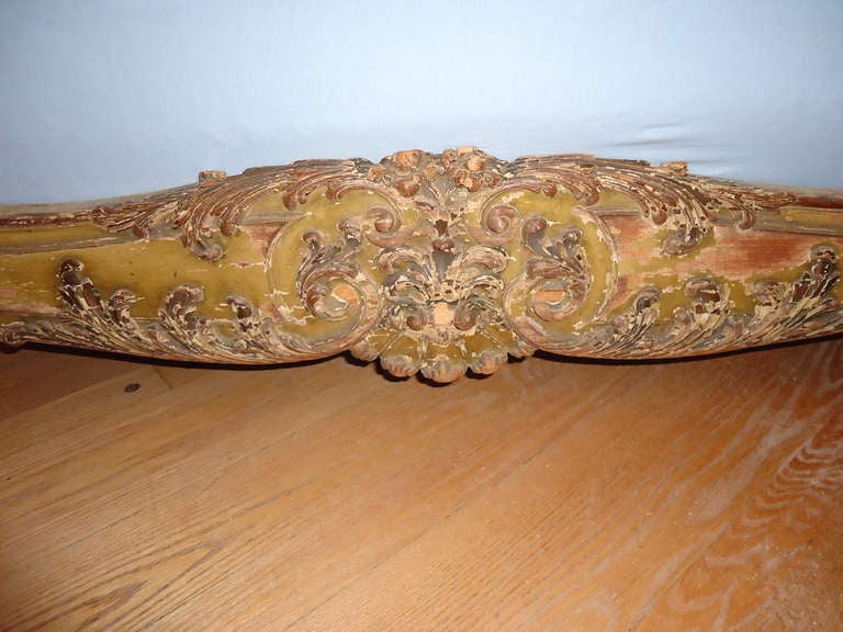 antique carved bed