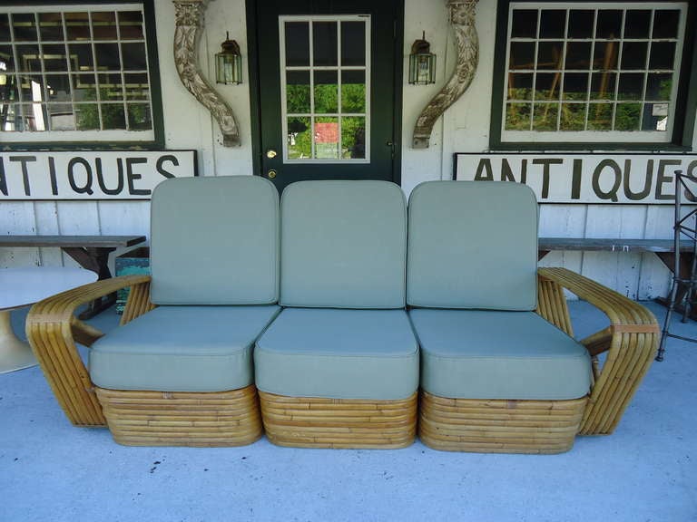 Paul Frankl Style  Bamboo Sectional Sofa