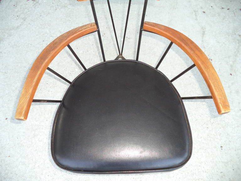 Mid-20th Century Richard McCarthy for Selrite Wrought Iron Chair