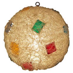 Mid-Century Spun Spaghetti Pendant Chandelier 11