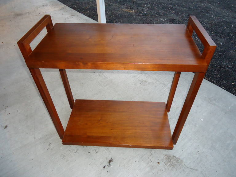 Danish Teak Bar Cart on Wheels