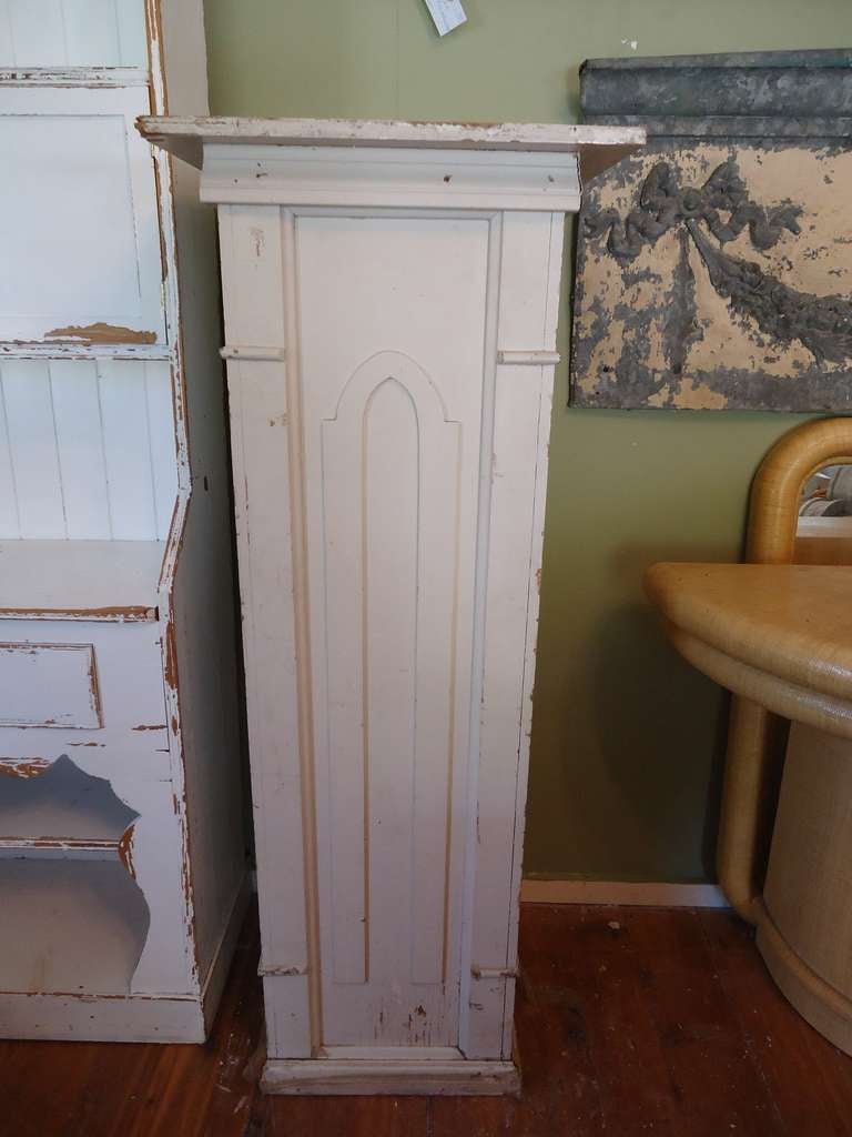 Gothic Pair of Monumental Farmhouse Country Columns or Pedestals