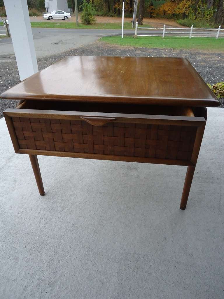 Brass Mid-Century Side Table by Lane