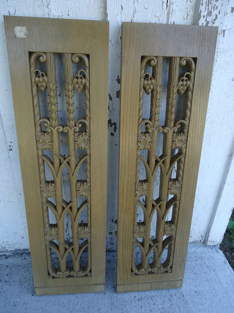 Mid-20th Century Pair of French Art Deco Panels