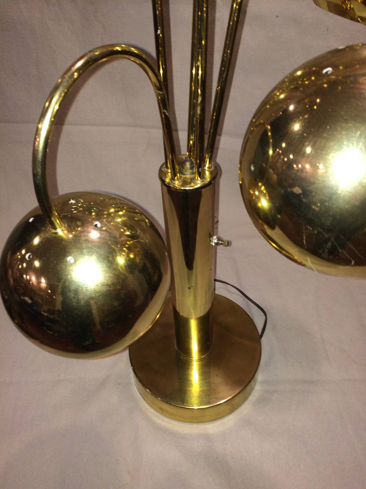 Monumental Pair of Brass Waterfall Table Lamps by Sonneman at 1stDibs |  robert sonneman waterfall lamp, waterfall lamp vintage, sonneman eyeball  lamp