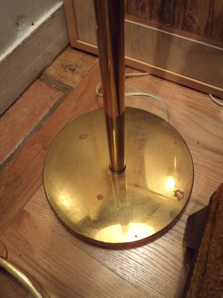American Vintage Brass Mushroom Floor Lamp by Laurel Lamp Company