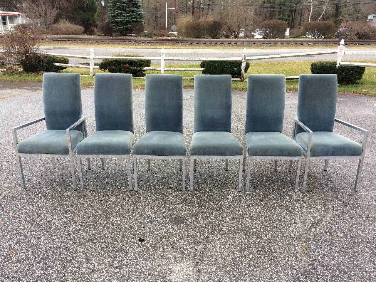 Milo Baughman for DIA Chrome Dining Chairs