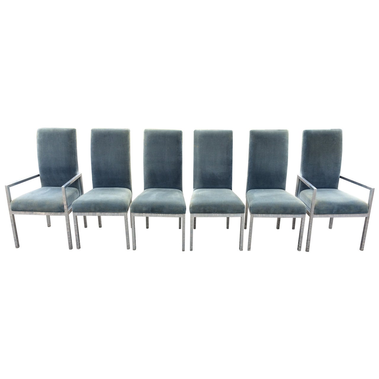 Milo Baughman for DIA Chrome Dining Chairs