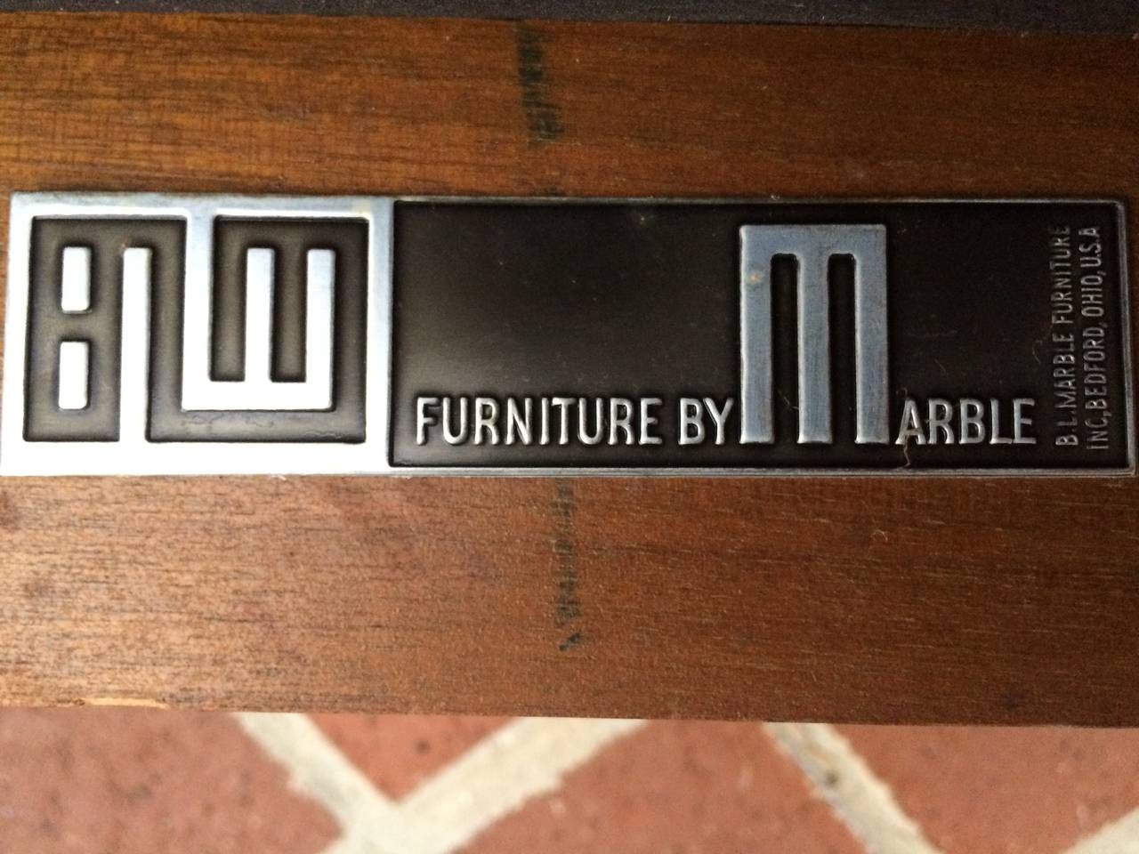 Set of Four Mid Century Walnut Chairs 4