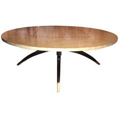 Moroccan Style Round Coffee Table with Inlay