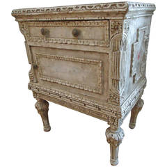Carved French Louis XVI Style Nightstand