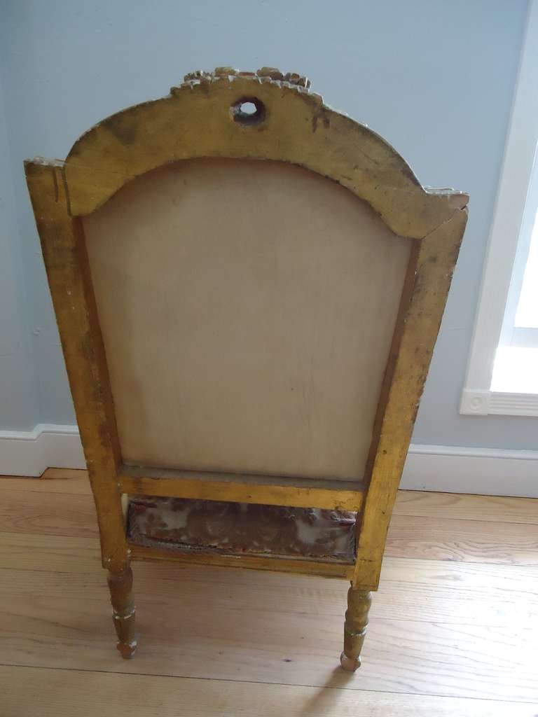 Pair of Louis XVI Giltwood Fauteuils For Sale 2