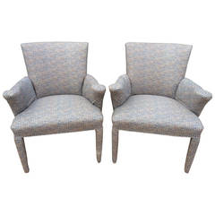 Pair of Mid-Century Danish Upholstered Chairs 2