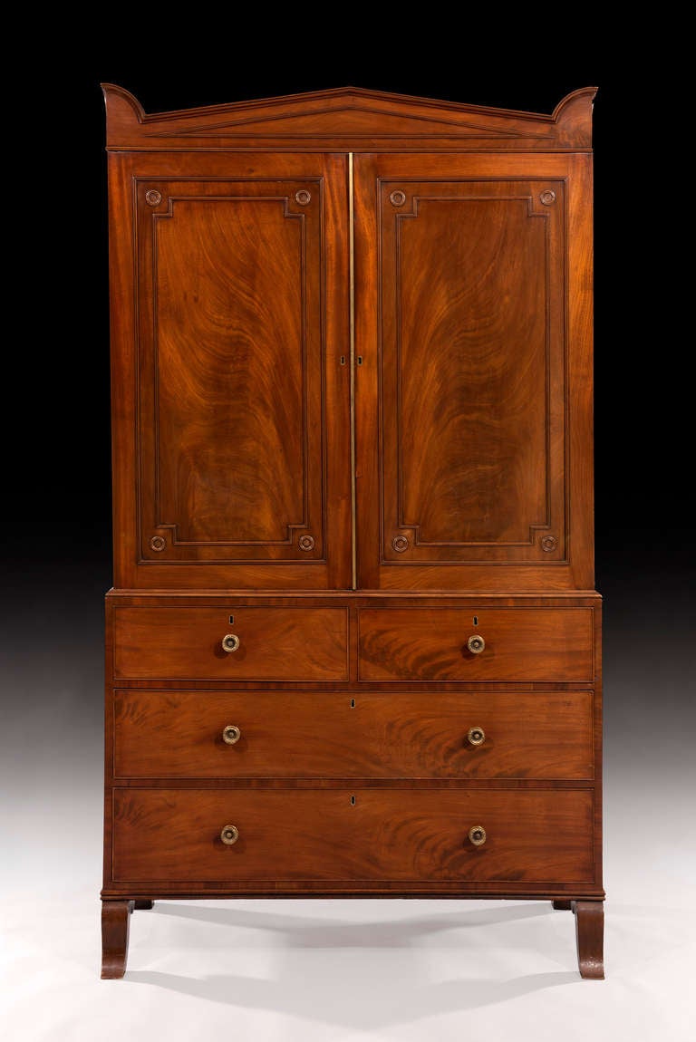 Regency Mahogany Linen Press