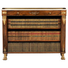 Regency Rosewood and Brass Mounted Side Cabinet