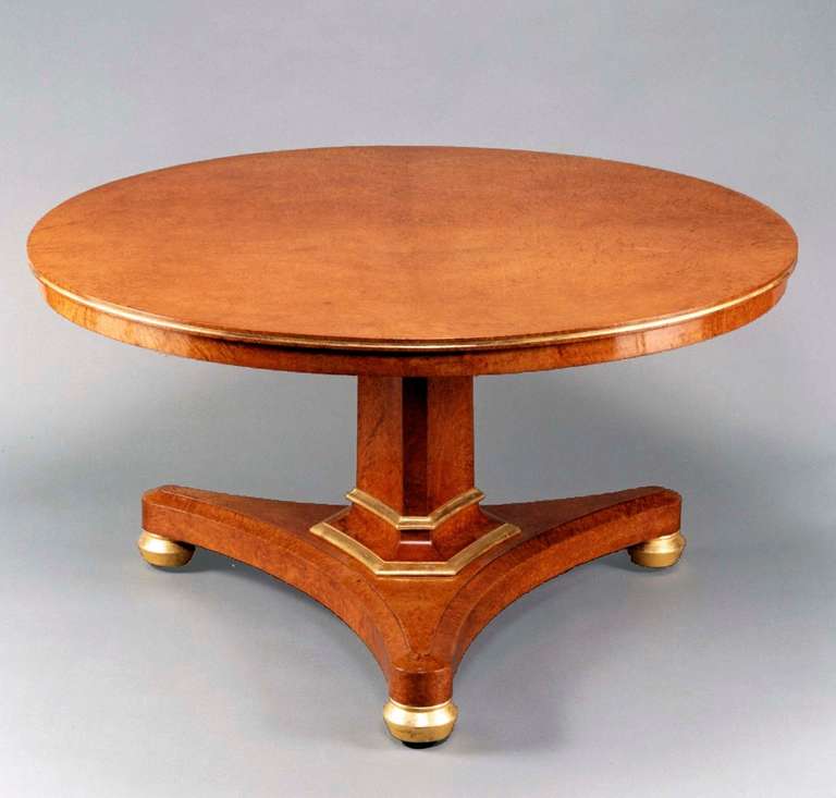 Regency Period Amboyna Centre Table