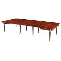 Mahogany Imperial Extending Dining Table Attributed to Gillow