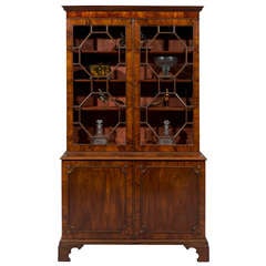 Chippendale Period Two Door Bookcase