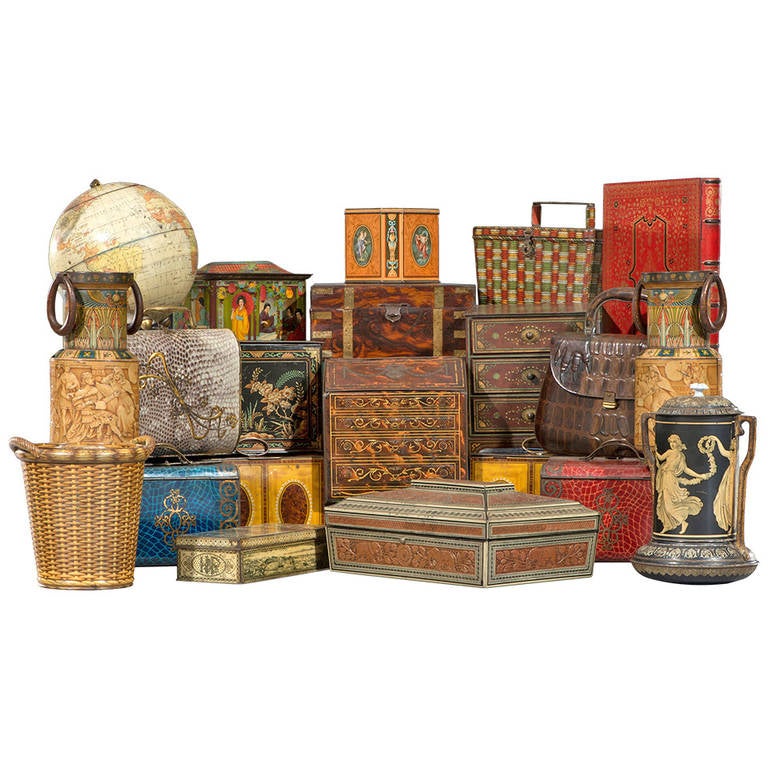 Collection of British Vintage Biscuit Tins at 1stDibs