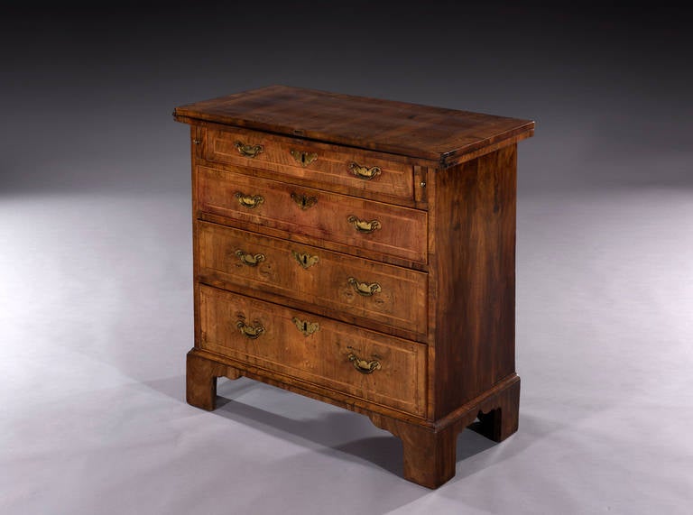 George I Burr Walnut Bachelor Chest