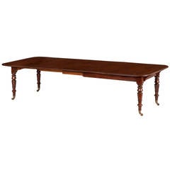 William IV Telescopic Mahogany Extending Dining Table