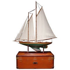 Antique Magnificent Twin Masted Pond Yacht Model 'Comet, ' circa 1920
