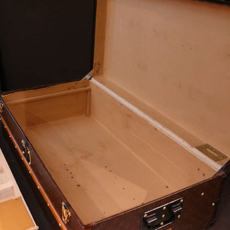 Louis Vuitton Steel Bound Cabin Trunk For Sale at 1stdibs