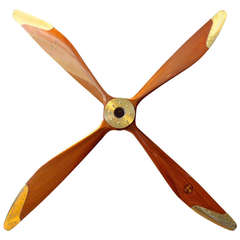 World War I Mahogany Four Blade Propeller from an F.E.8 Aircraft