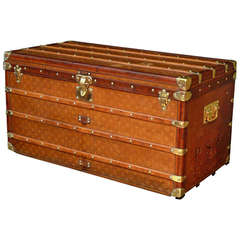 Louis Vuitton Woven Monogram Steamer Trunk circa 1898