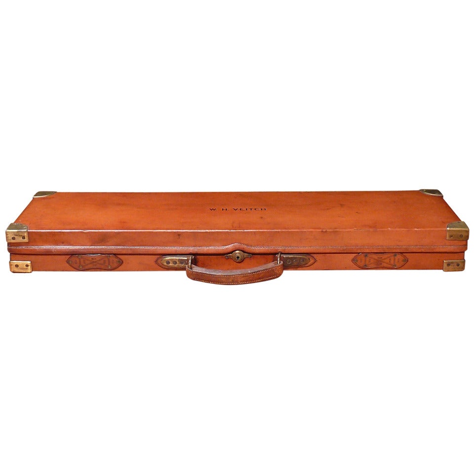 Leather on Oak Single Gun Case