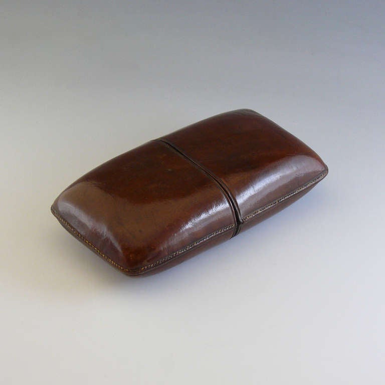 British Victorian Leather Cigar Protector