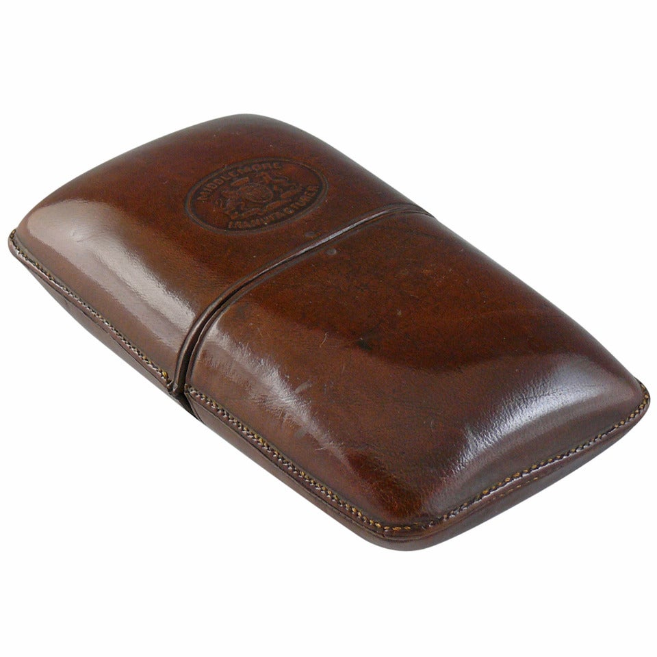 Victorian Leather Cigar Protector