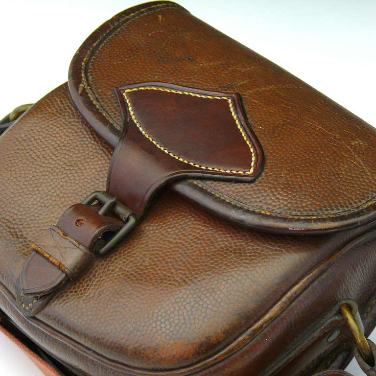 British Unusual Cartridge Bag by Prain circa 1920