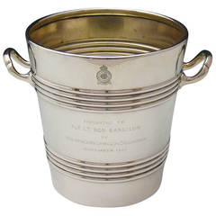 Retro Superb Quality 1960's Silver Plated RAF Ice Bucket