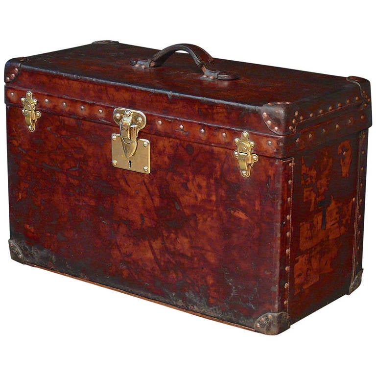 Small Leather Louis Vuitton Trunk circa 1905 at 1stDibs