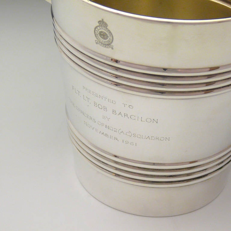 Superb Quality 1960's Silver Plated RAF Ice Bucket 3
