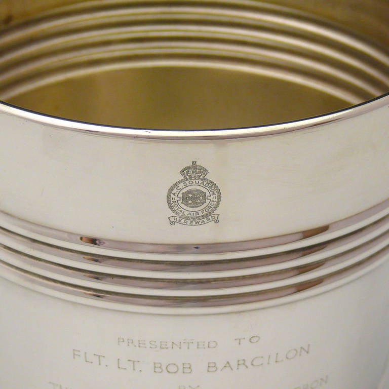 Superb Quality 1960's Silver Plated RAF Ice Bucket 4