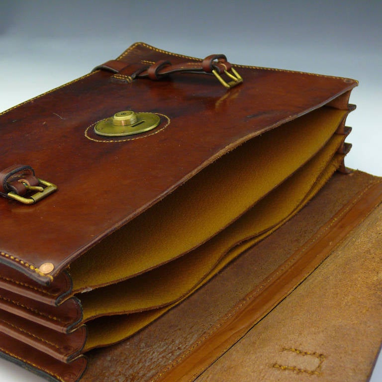 Mid-20th Century Fine Leather Briefcase