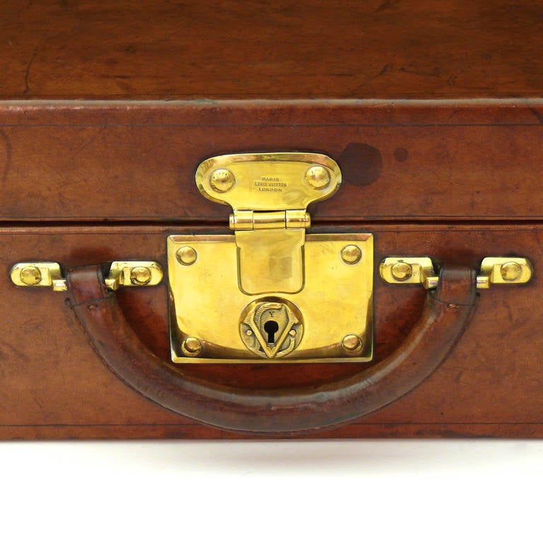 Louis Vuitton Leather Attache Case Circa 1910 2