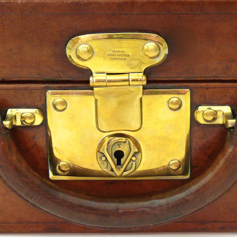 Louis Vuitton Leather Attache Case Circa 1910 3