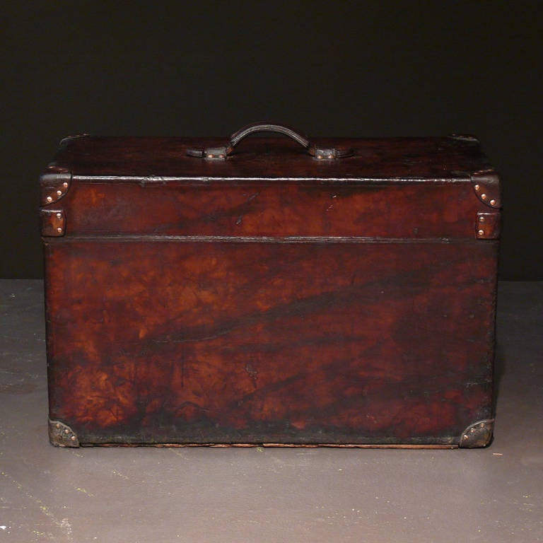 Small Leather Louis Vuitton Trunk circa 1905 at 1stdibs