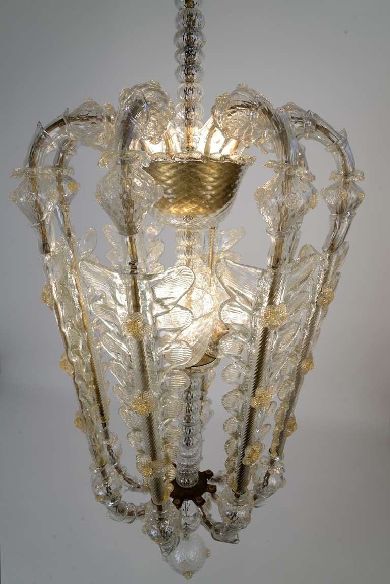 Italian Monumental Chandelier By Barovier & Toso