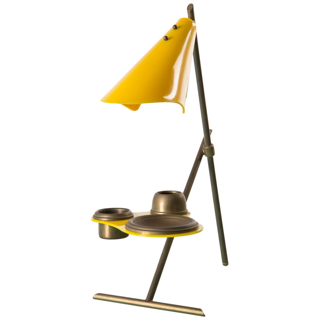 1950s Italian Inkwell Lamp