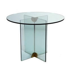Glass 
70s Table By Gallotti 
Radice